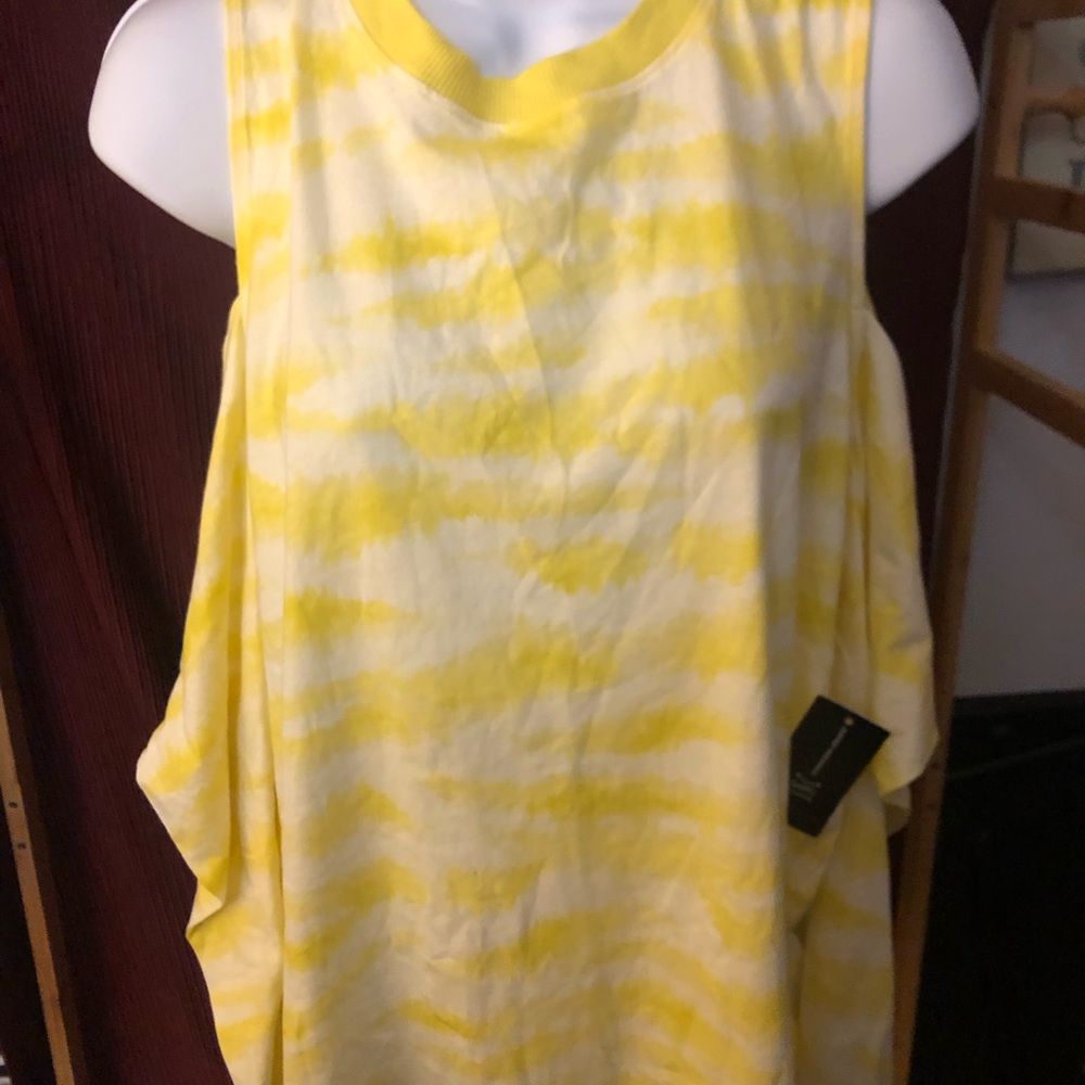 INC Earth ( International Concepts) cold shoulder top size XL